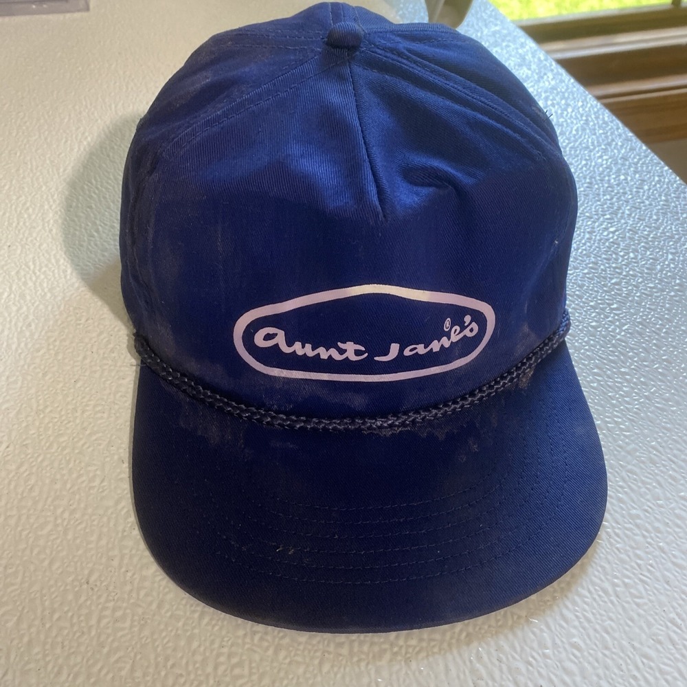 AUNT‎ JANE'S PICKLES hat vintage Teal adjustable cap
